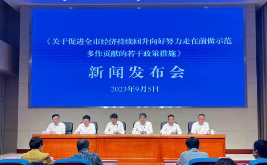 《关于促进全市经济持续回升向好努力走在前做示范多作贡献的若干政策措施》新葡京官方平台